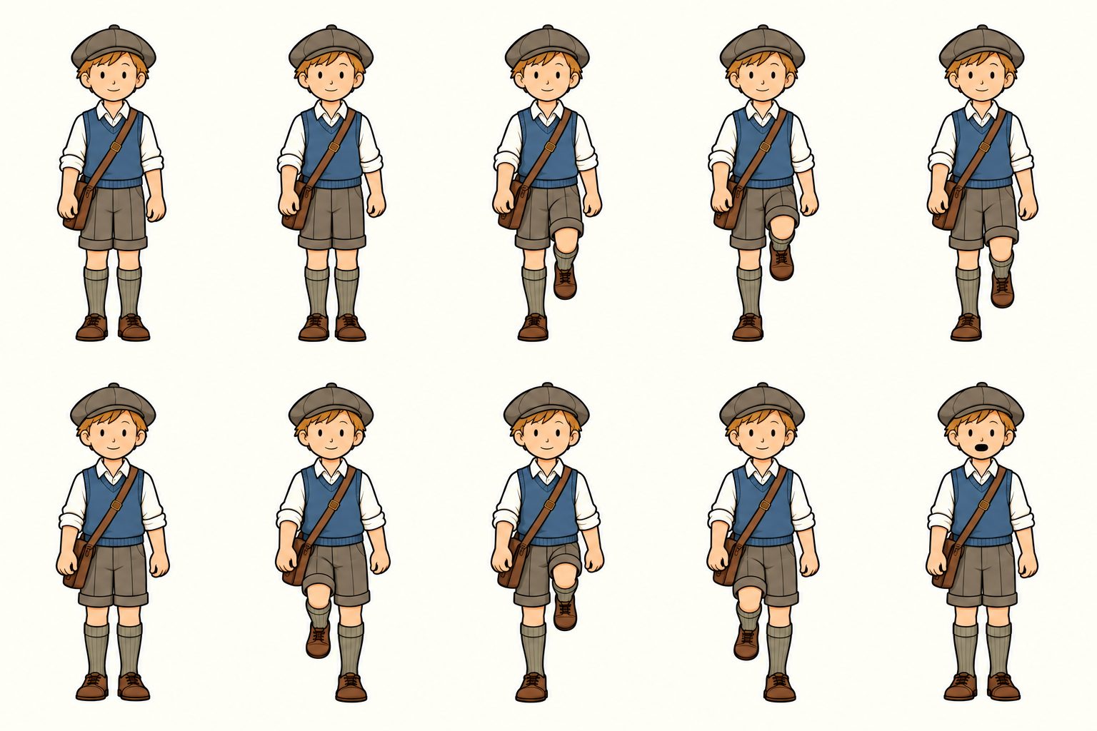 Laufzyklus der Spielfigur